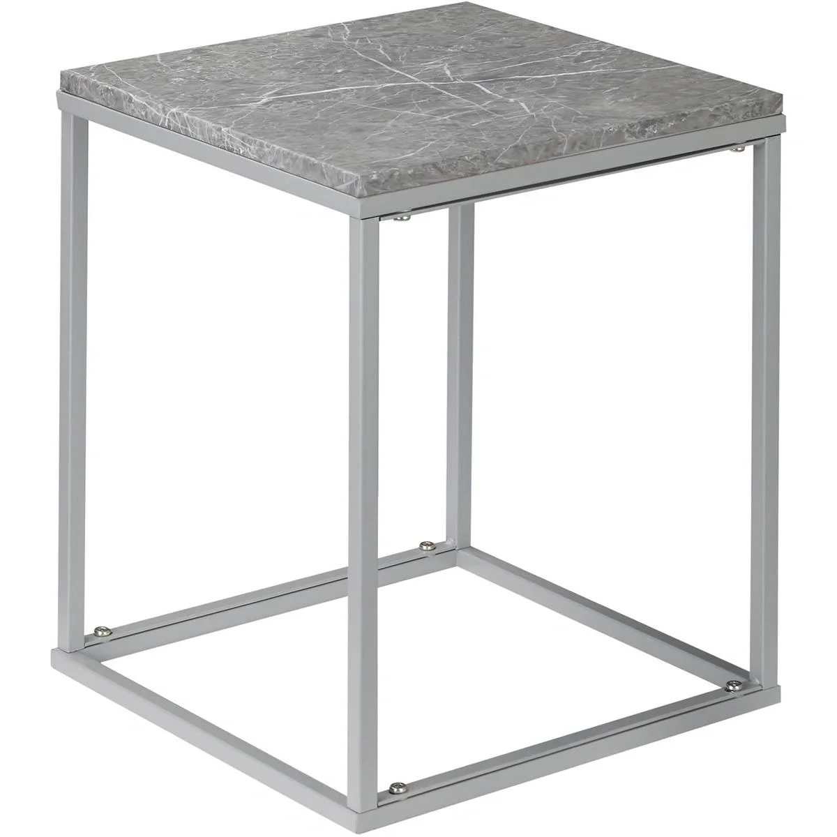 Gartentisch - Metall - Grau - 40 x 40 x 50 cm - 6