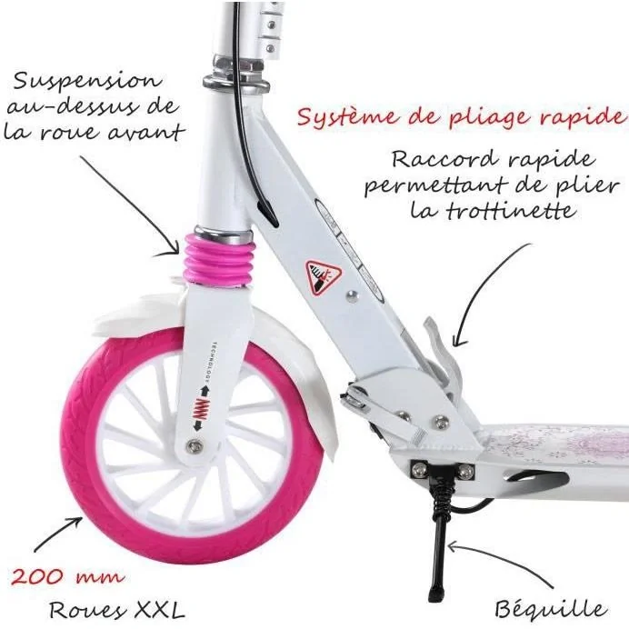 Scooter - Weiß/Rosa - Mandala - 3