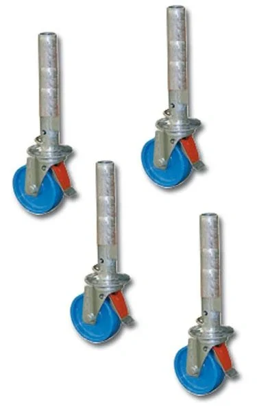 Fahrrollensatz 4 Stück für mobiles Alu - Arbeitsgerüst - 1