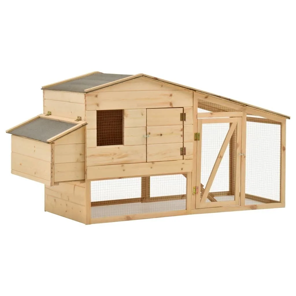 Hühnerstall 178x67x92 cm massiv gre - 1