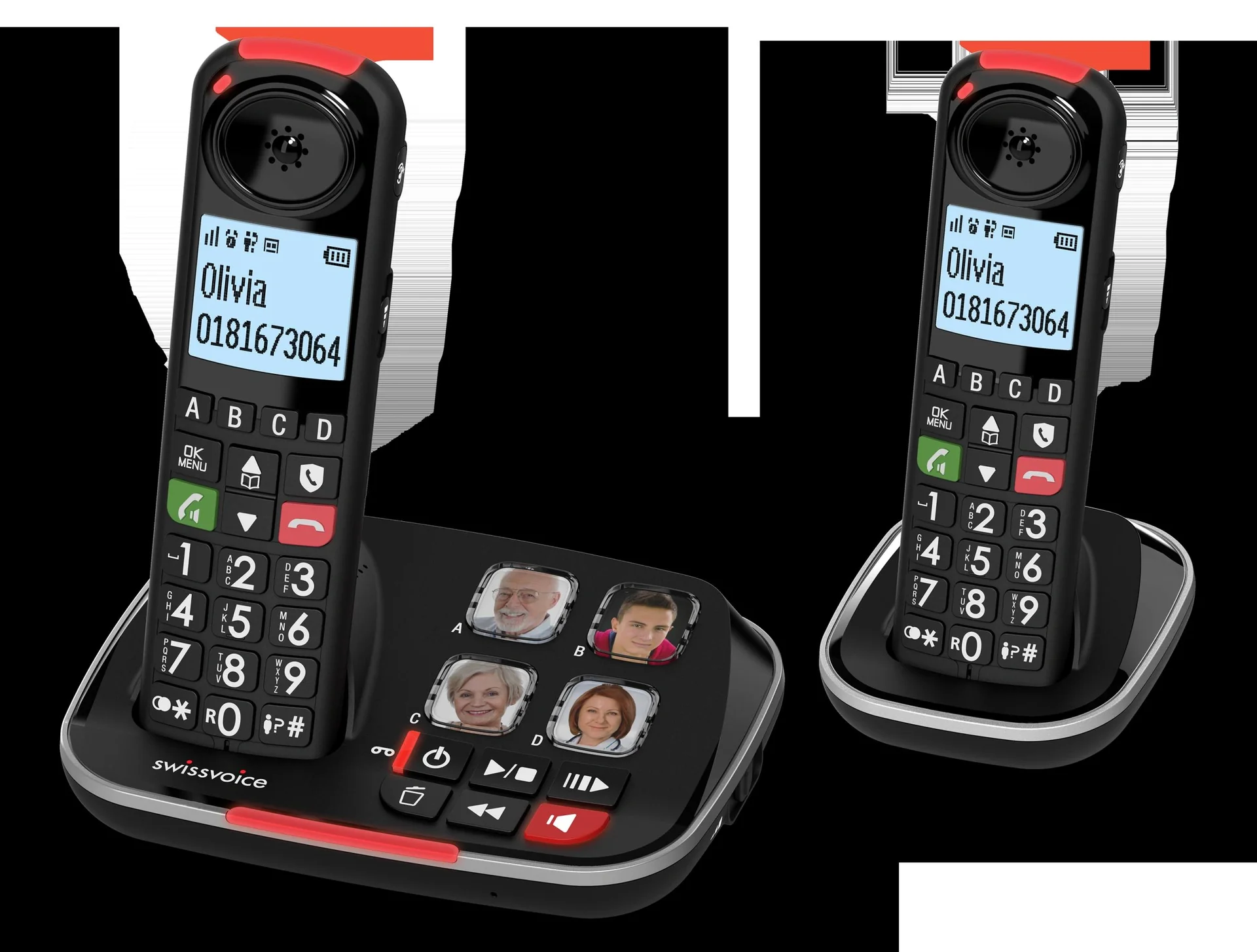 Senioren-Schnurlos-Telefon DUO mit großen Tasten und hörgerätekompatibel - 2