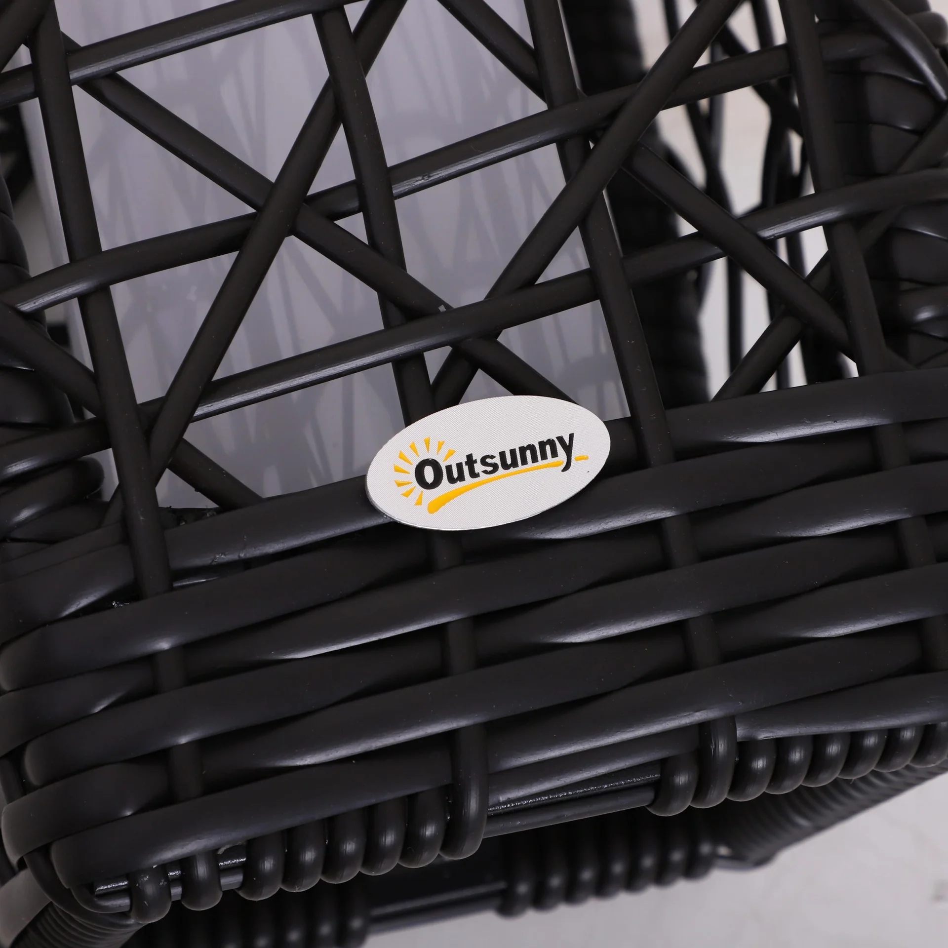 Solarlampe Rattan Gartenlampe Wegbeleuchtung Lichtsensor automatisch wetterfest kaffeebraun L19 x B19 x H48 cm - 6