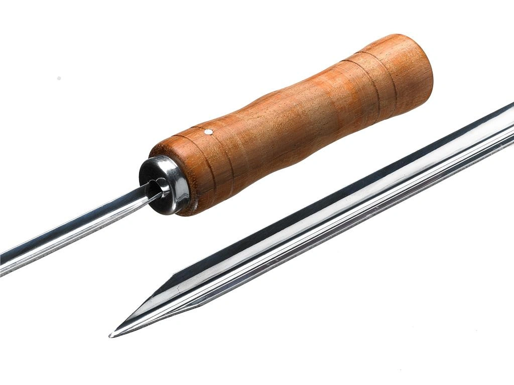 Grillspieß für Churrasco-Set aus Edelstahl 17 mm - Länge 75 cm - 1