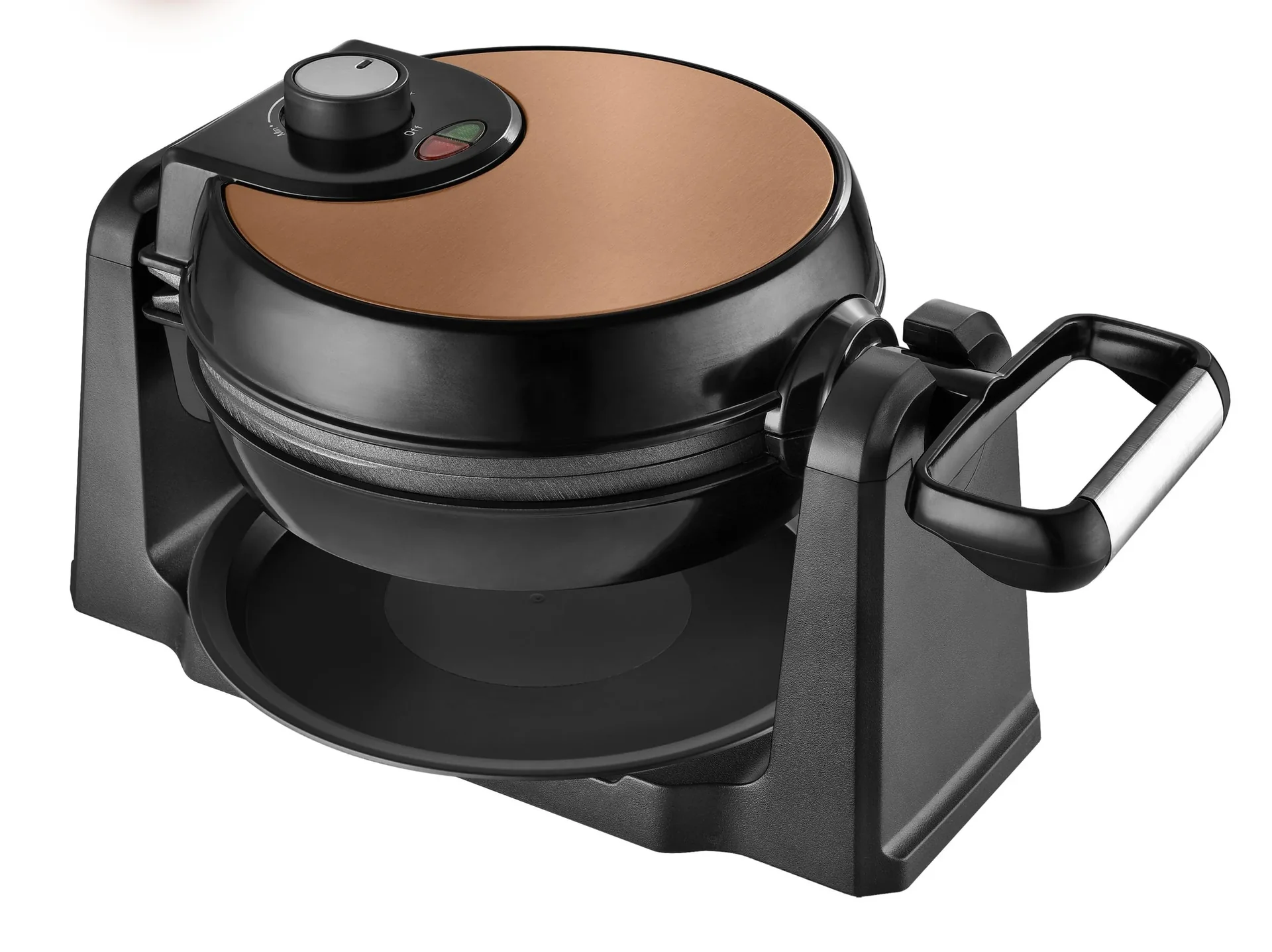 Wende-Waffeleisen, drehbar, Farbe Kupfer - 1