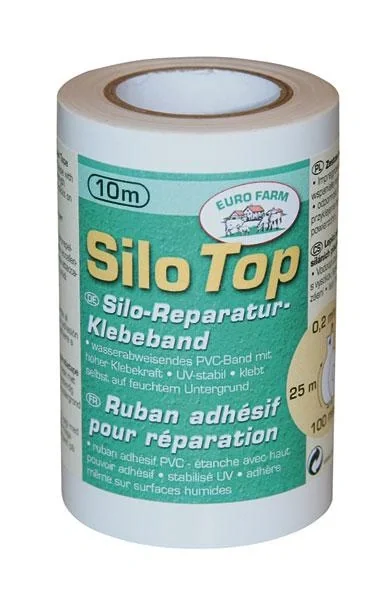 Silo Klebeband, schwarz - 100 mm x 10 m (0,2 mm) - 2