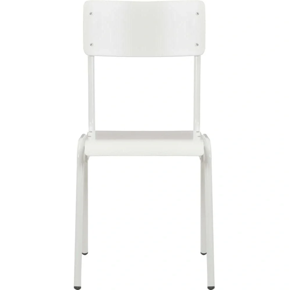 Esszimmerstühle 2 p.m. Stahl massiv weiß - 6