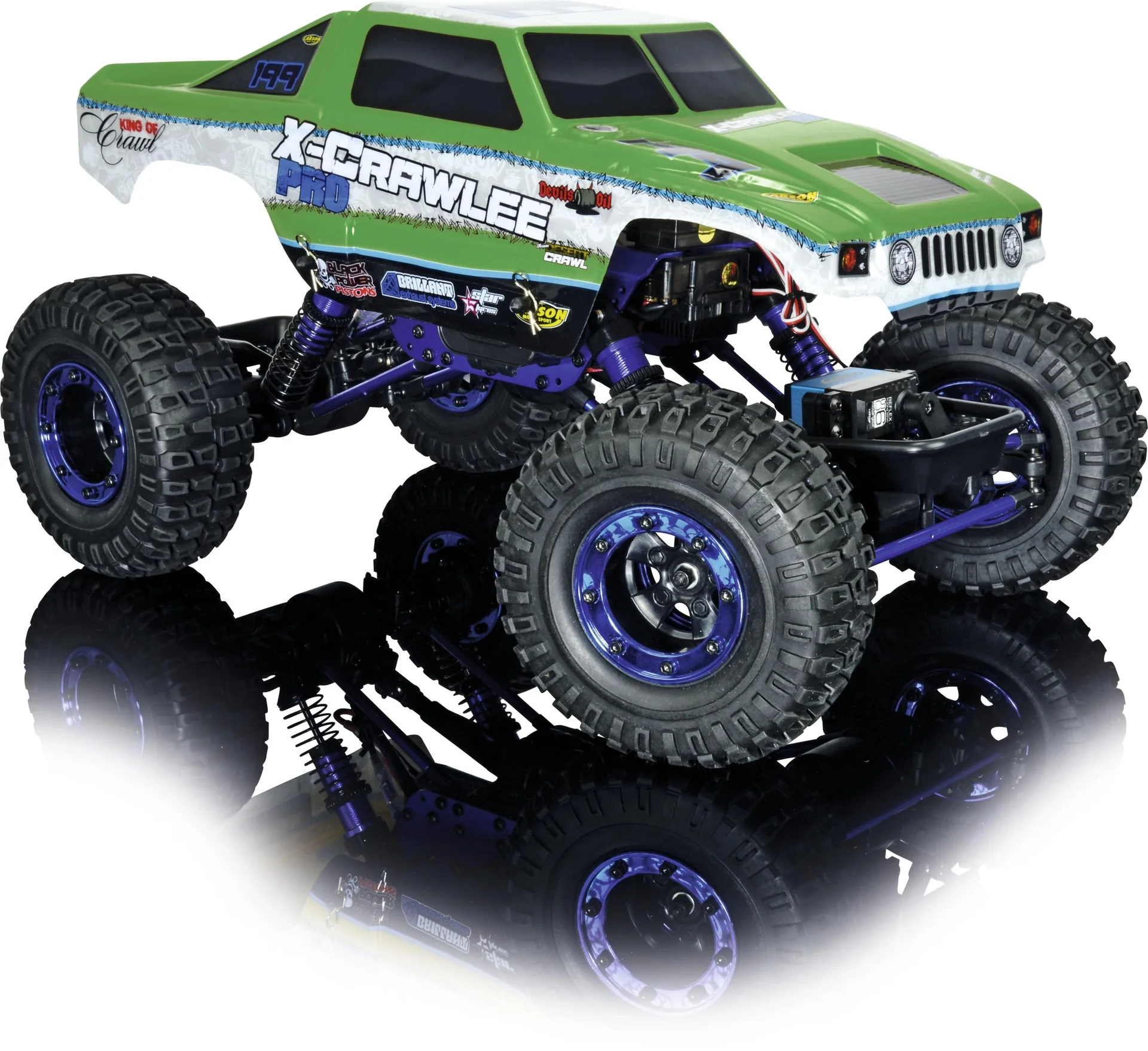 X-Crawlee XL 2.4G 100% RTR Grün, Maßstab 1:10 - 8