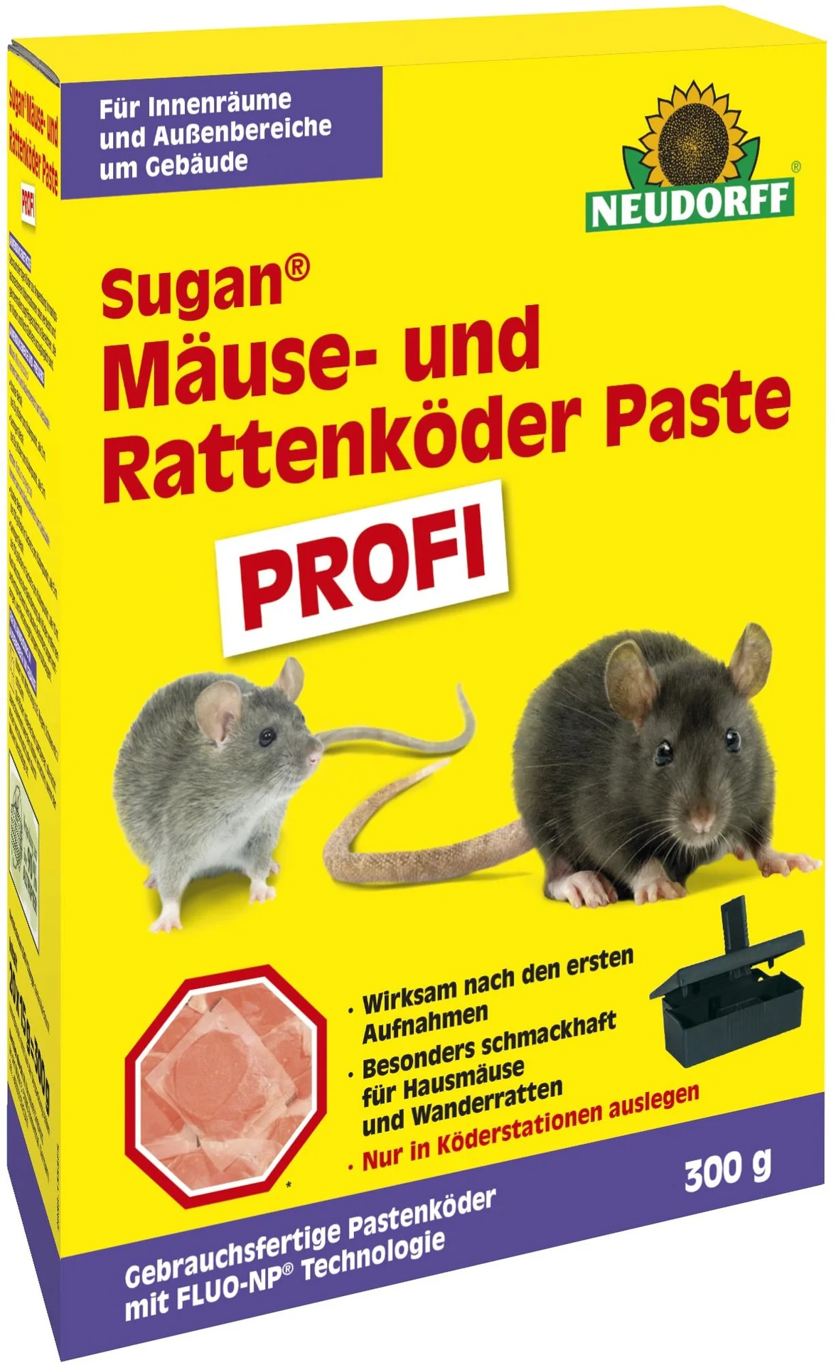 Sugan Mäuse-und Rattenköder "Profi" - 300 gr - 1