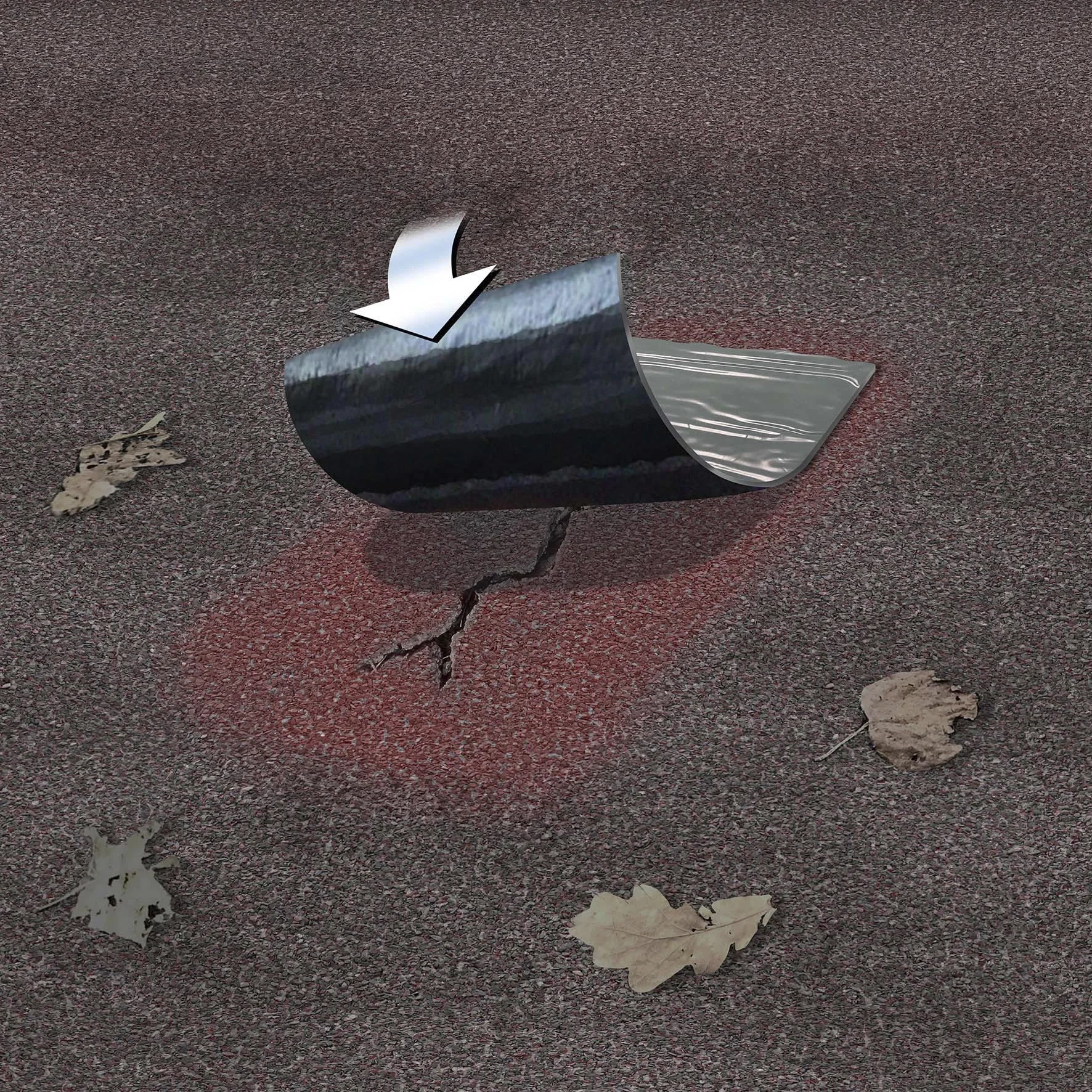 Dach-Pflaster anthrazit - 7