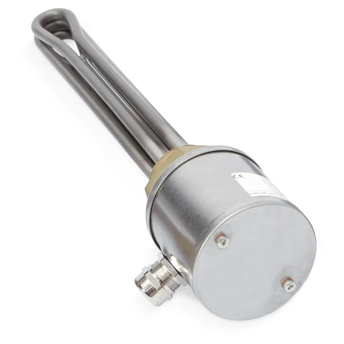 Einschraubheizkörper G1 1/2, Messing / V4A, ohne Regler, 6.0kW ET 910mm - 1