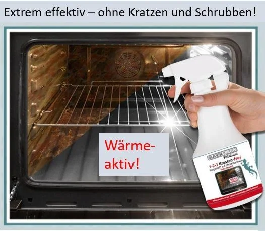 Grill- und Backofenreiniger „1-2-3 Krusten-frei“, Sprühflasche 500 ml - 1