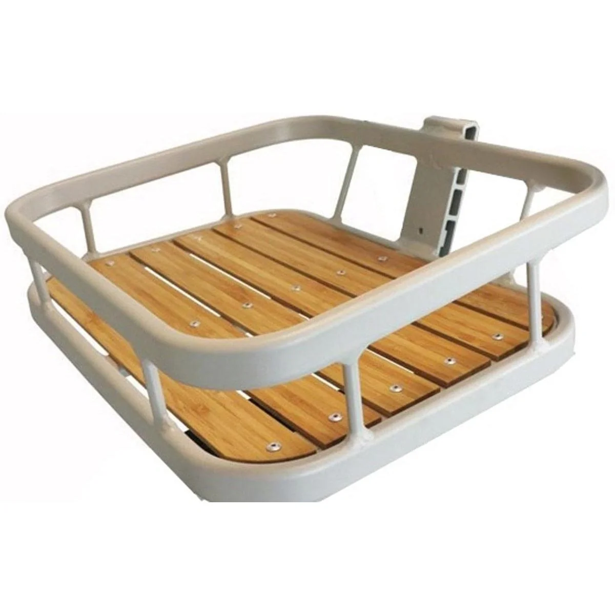 Frontträger/Korb für City Bike Deluxe 34 x 41 cm weiß - 1