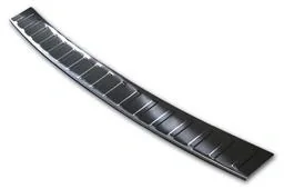 Edelstahl Ladekantenschutz, Skoda OCTAVIA III KOMBI, 2013-2016 - graphite/black. Erstausrüster Qualität, gebürstet - 1