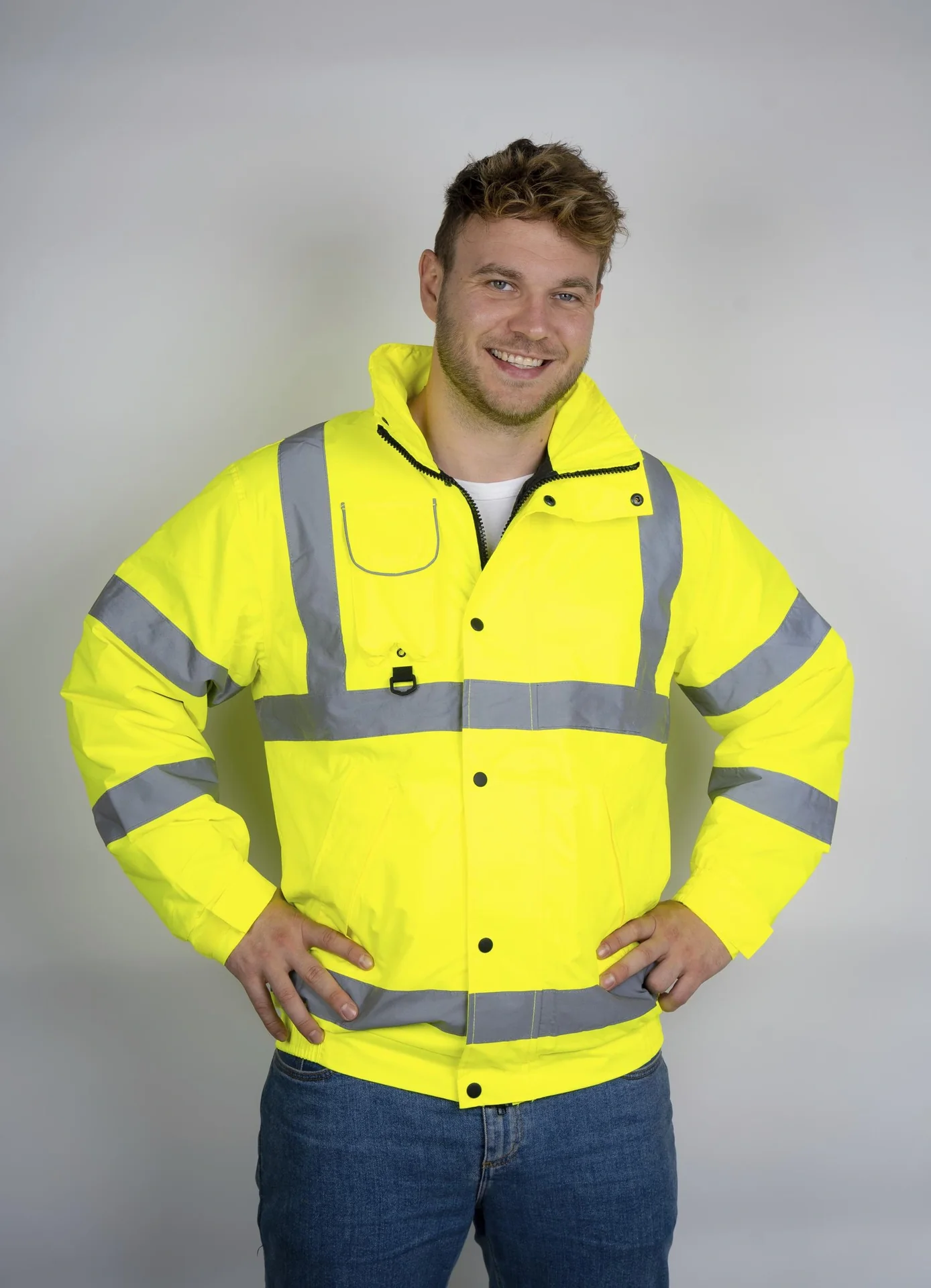 Warnschutzjacke, Farbe gelb, Gr.M - 10