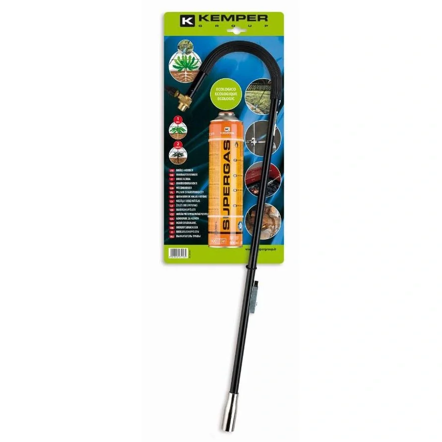 Unkrautbrenner mit Piezozündung und freier Gasflasche - 1