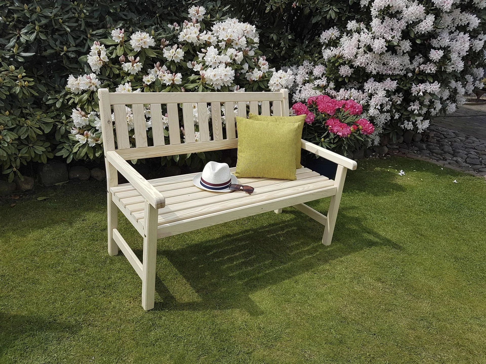 Gartenbank Johanna 2-Sitzer, natur - 2