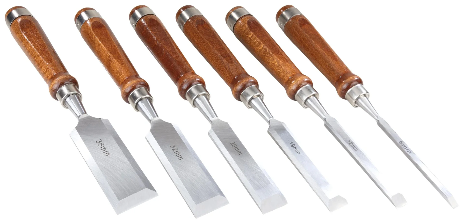 Stechbeitel-Satz in Rolltasche, 6-teilig - 3