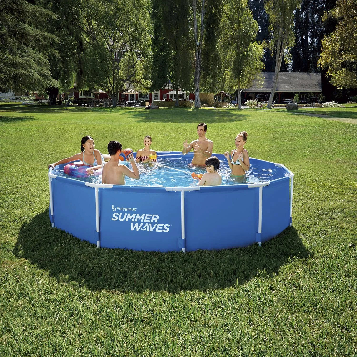 Active Frame Pool Ø366 x 76 cm, blau - 3