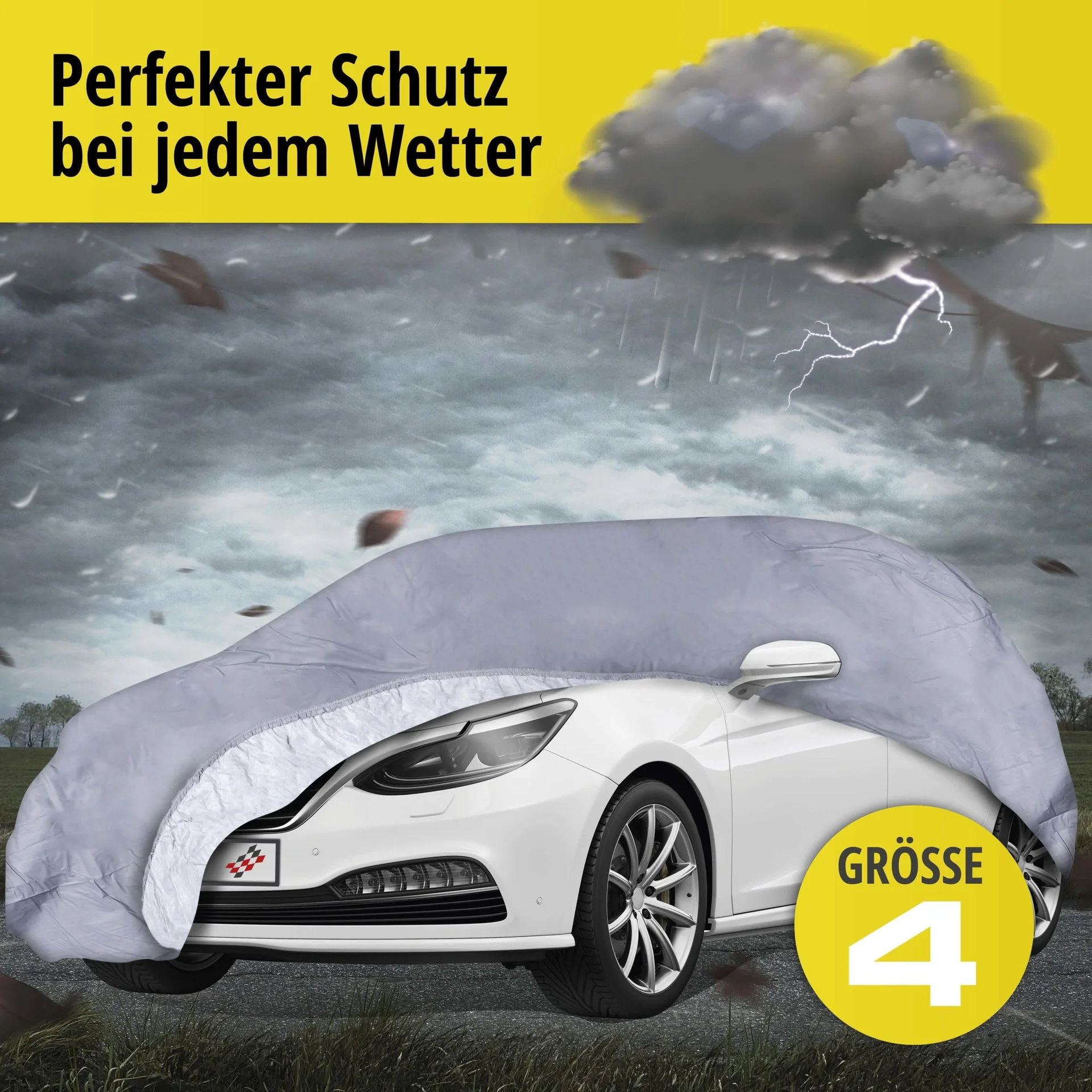 Autoabdeckplane all weather - Größe 4 - 435x176x160cm - PVC beschichtet - 11