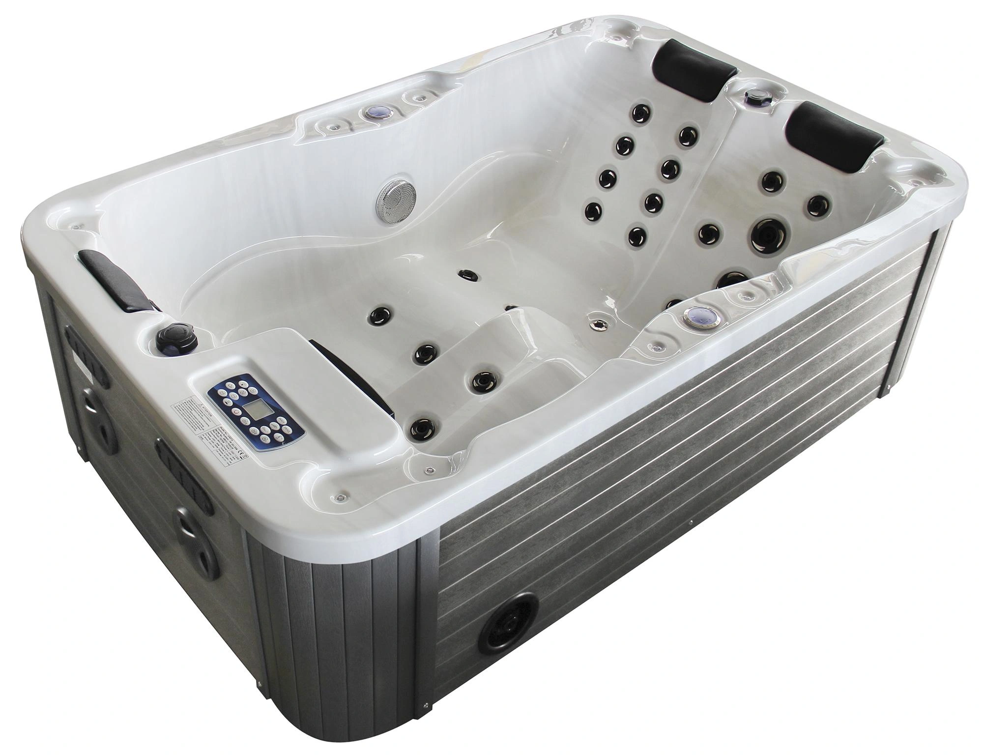 Whirlpool - Kreta weiss mit Unterwasserbeleuchtung - 5
