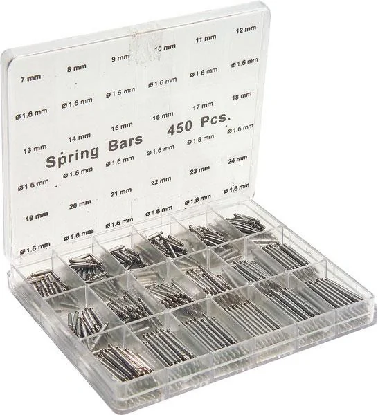 Federsteg Set von 7 bis 24 mm, 450 Teile - 1