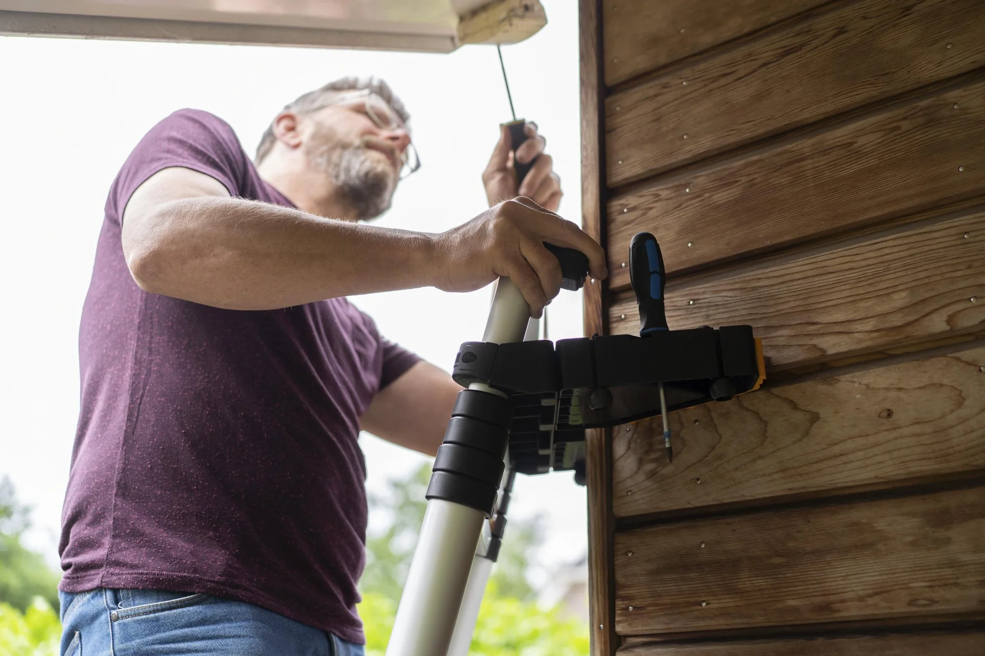 Abstandshalter / Arbeitsplatte für Teleskopleitern - 4