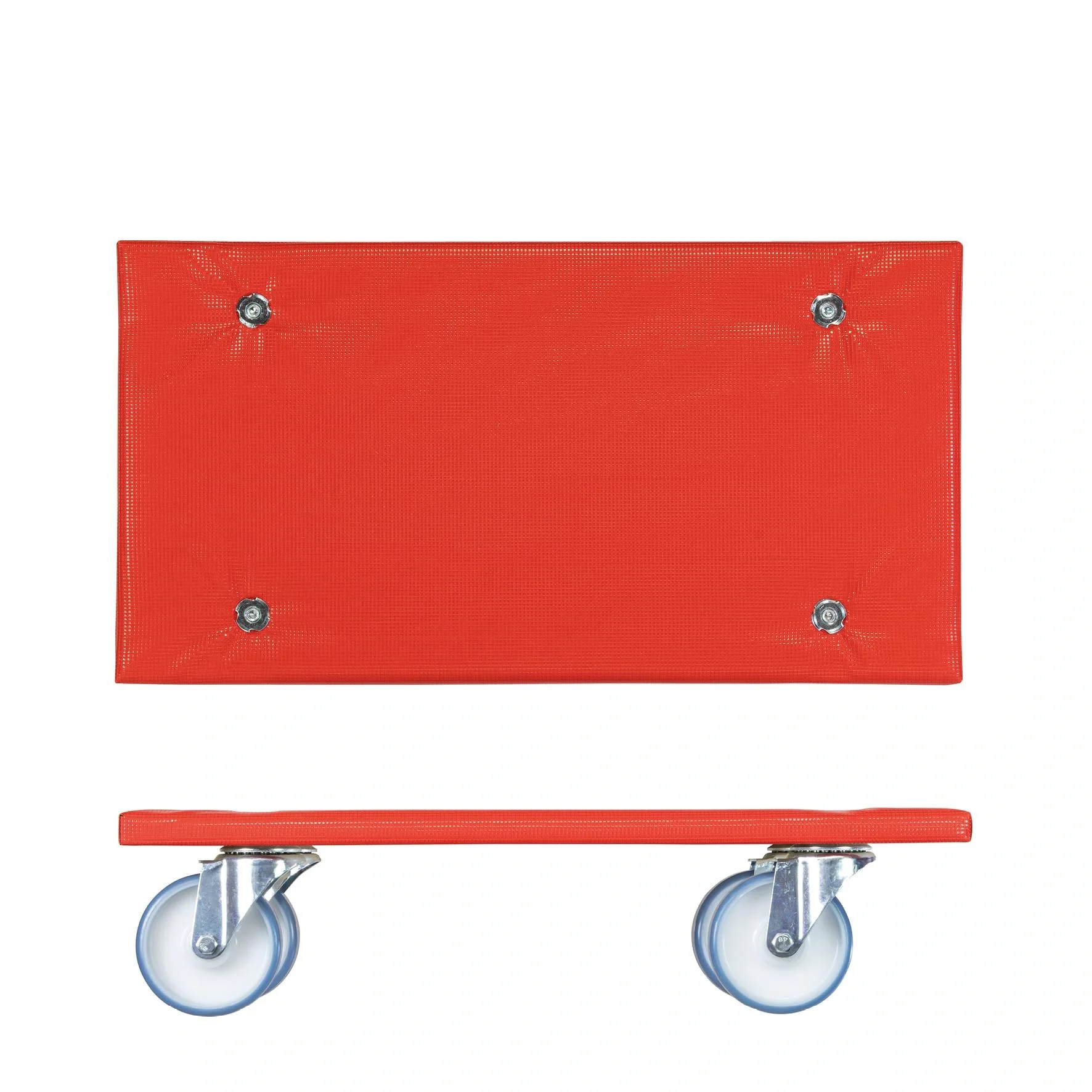 Transporthilfe MM 1396, 57,5 x 30 x 14 cm, softe Rollen Ø 100 mm, Rollenlager, Platte FSC® bezogen, Tragkraft 400 kg - 7