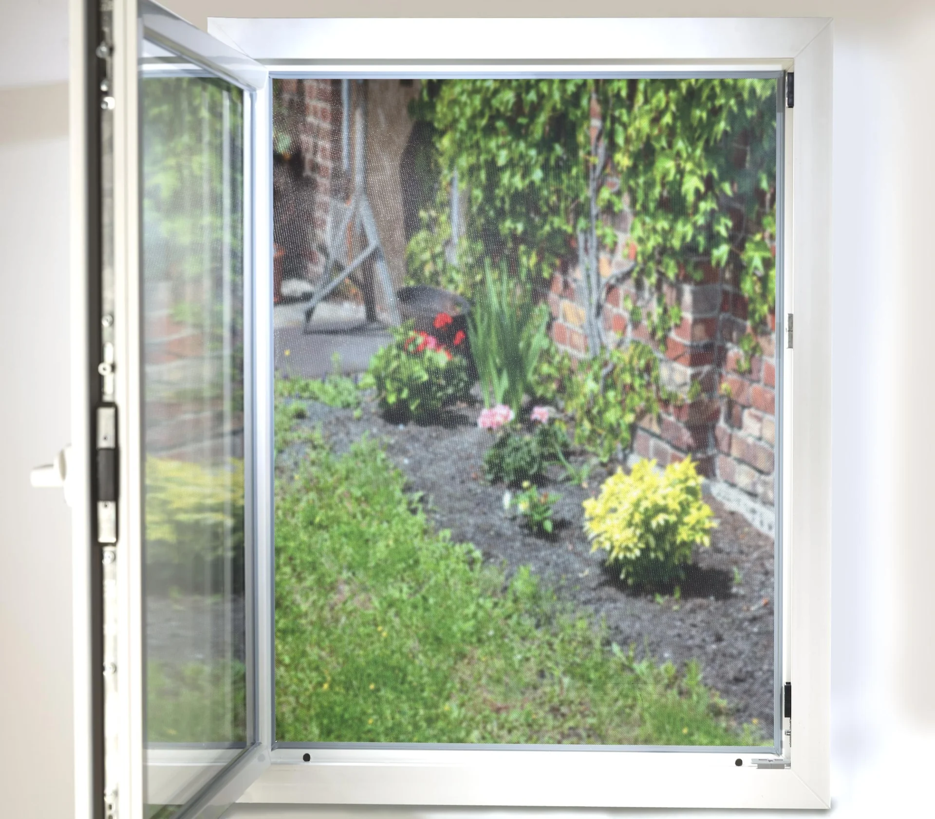 Fliegengitter 130 x 150 cm, schwarz, 2 Stück - 3