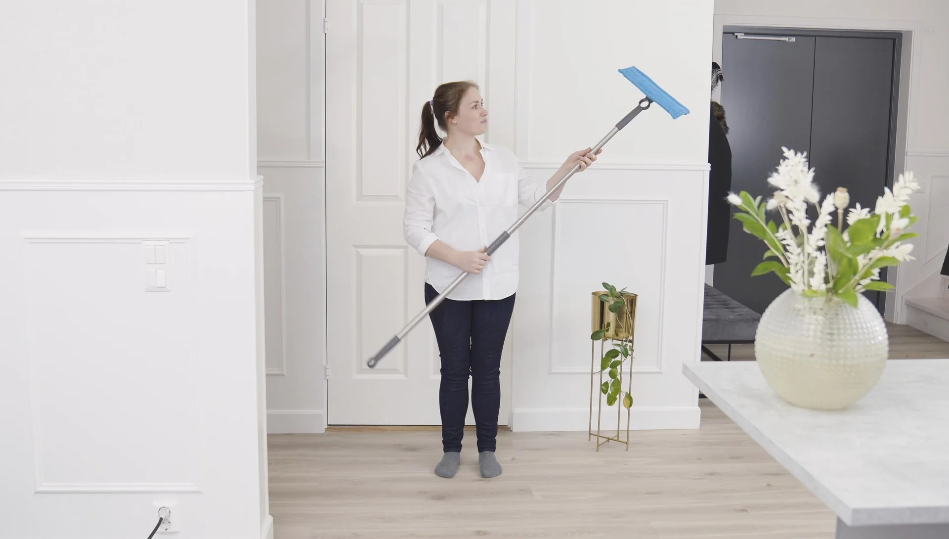 Fensterwischer-Aufsatz mit Mikrofaser-Mopp - 9