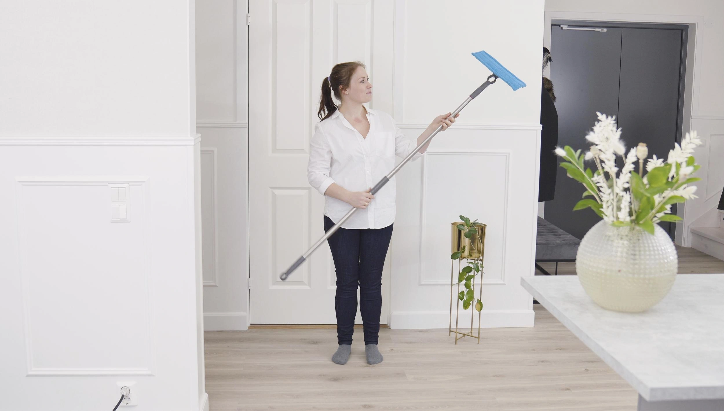 Fensterwischer-Aufsatz mit Mikrofaser-Mopp - 9