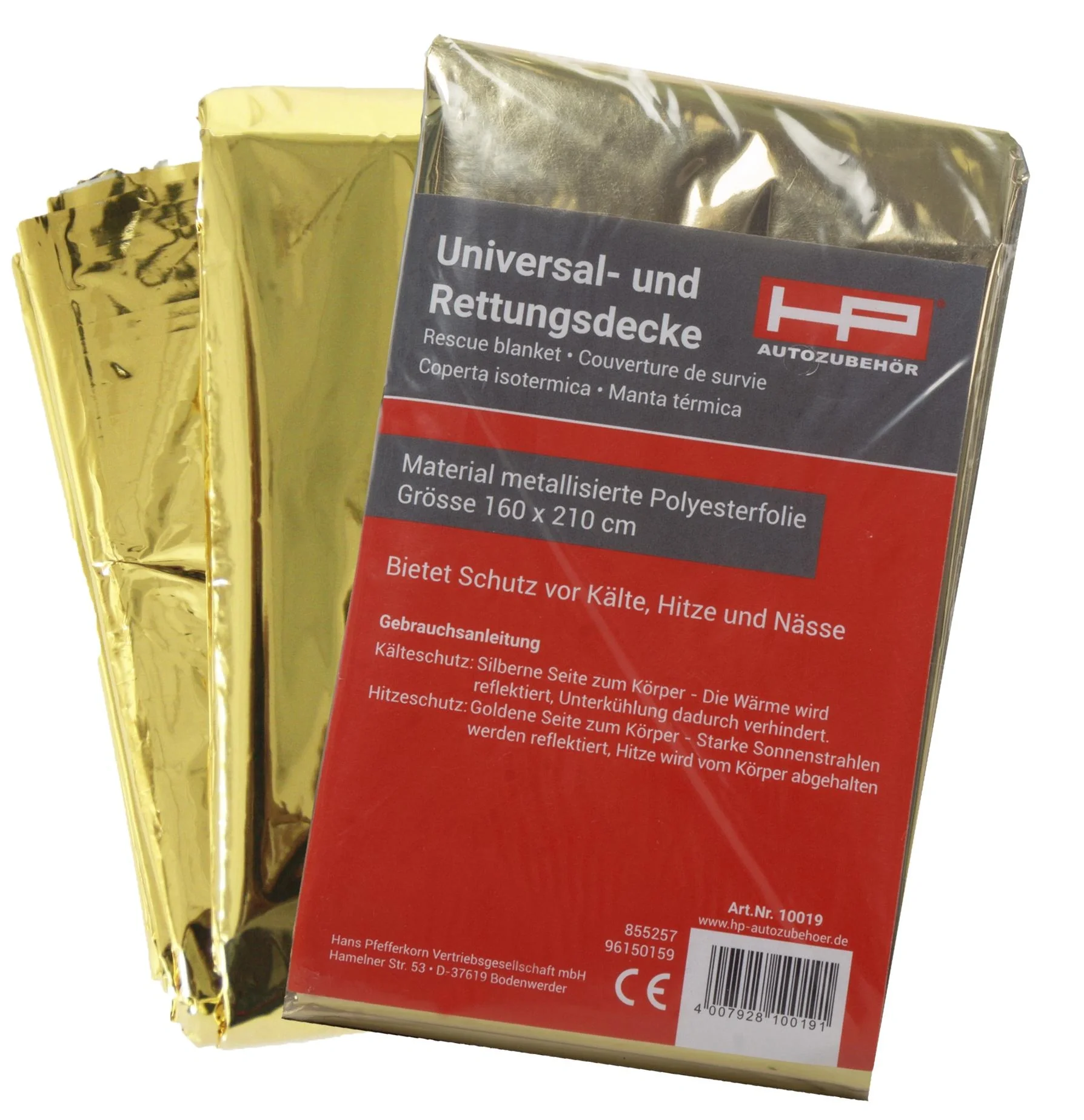 Rettungsdecke - 160 x 210 cm - 1