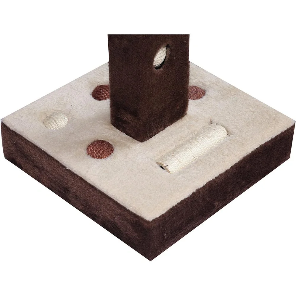 Kratzbaum Katzenbaum Spielbaum mit Ball und Roller Mäuse L35 x B35 x H60,5 cm - 10