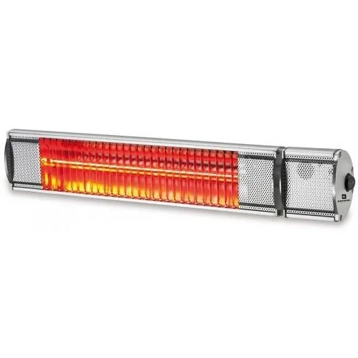 Heizung - Infrarot-Lampe - Terrassenheizung - innen und außen - 2000W - 24m² - IP55 - Mit Fernbedienung - 6