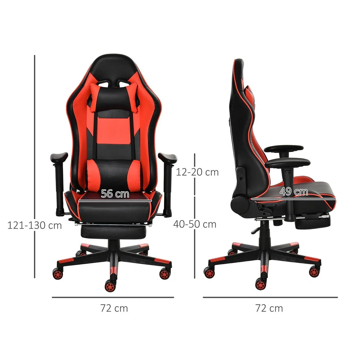 Gaming Stuhl mit Wipp- & Liegefunk - 3