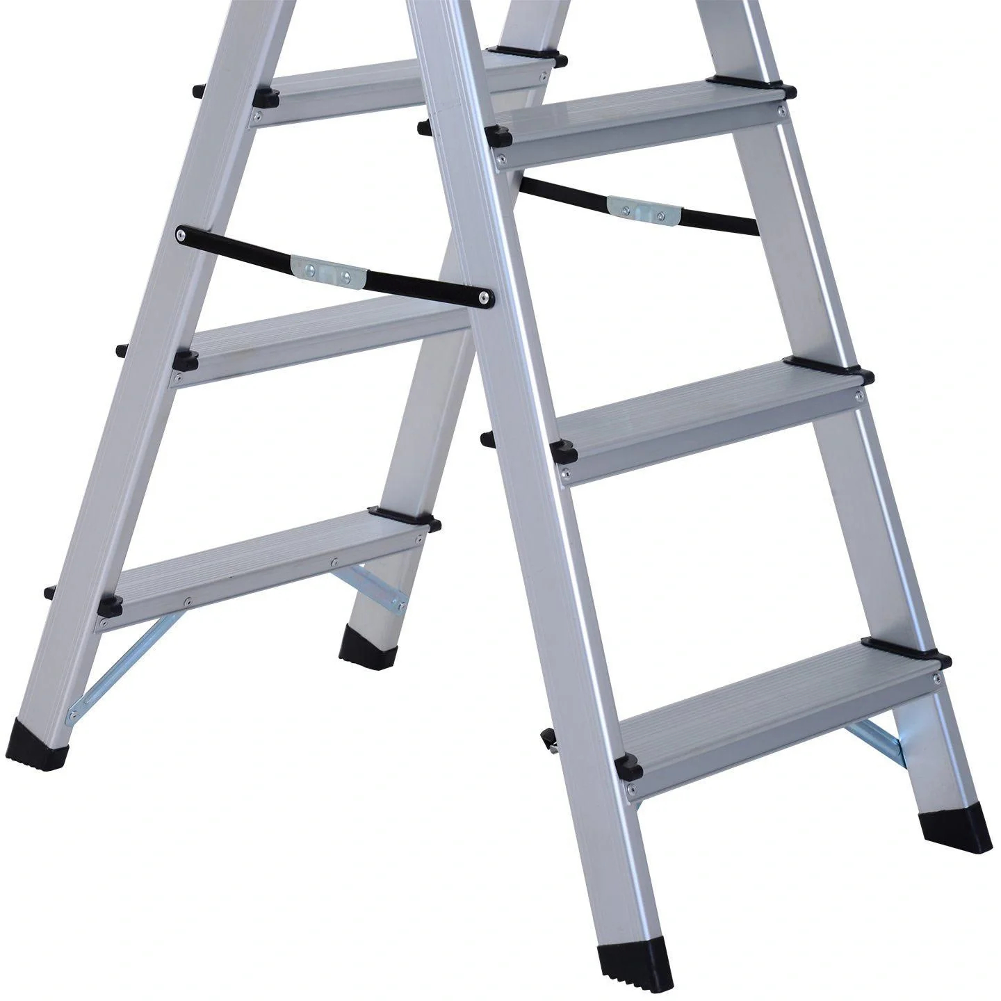 Trittleiter Aluleiter Klapptritt 4 Stufen - 8