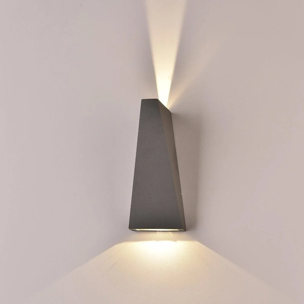 VT-826 LED-Wandleuchte - für den Innen- und Außenbereich - 6W - 3000K - 660 Lumen - Grau - 2