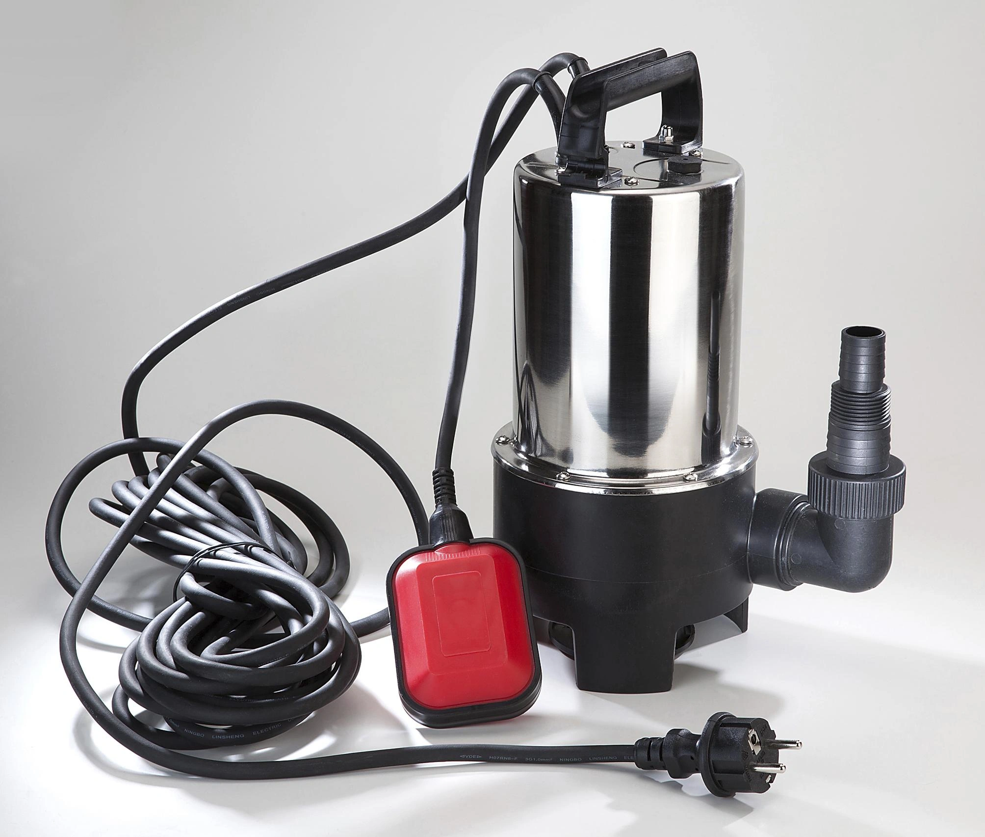 Schmutzwasser-Tauchpumpe, 550 Watt, Edelstahl - 3