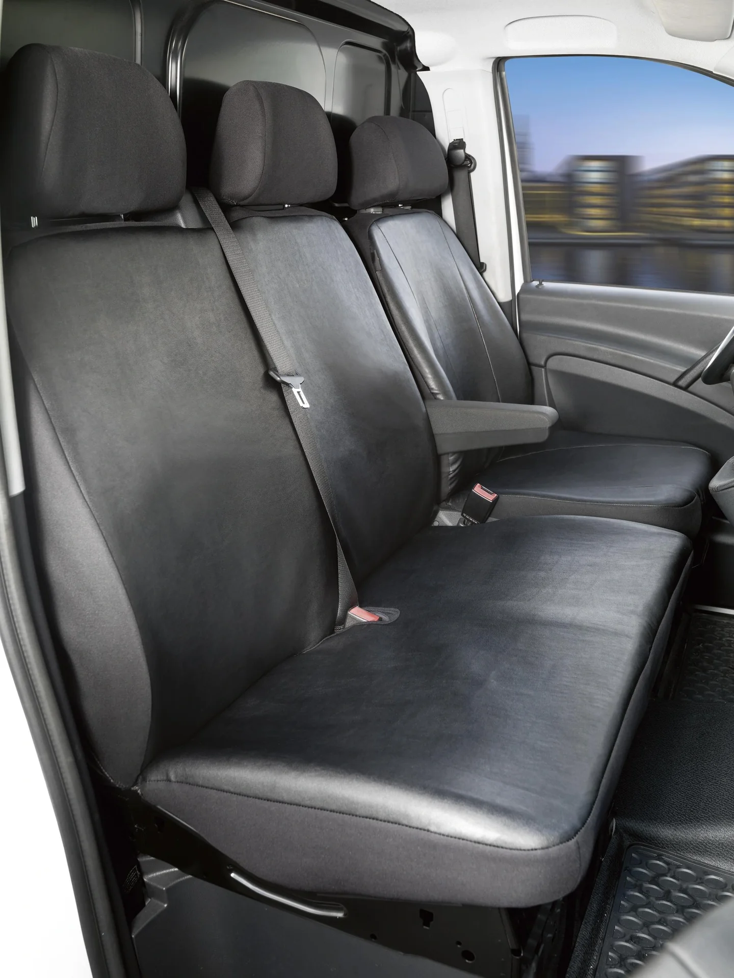 Passform Sitzbezüge - Kunstleder für Mercedes Viano W639 und Vito W639 ab BJ 06/2003 bis 05/2014 - 1