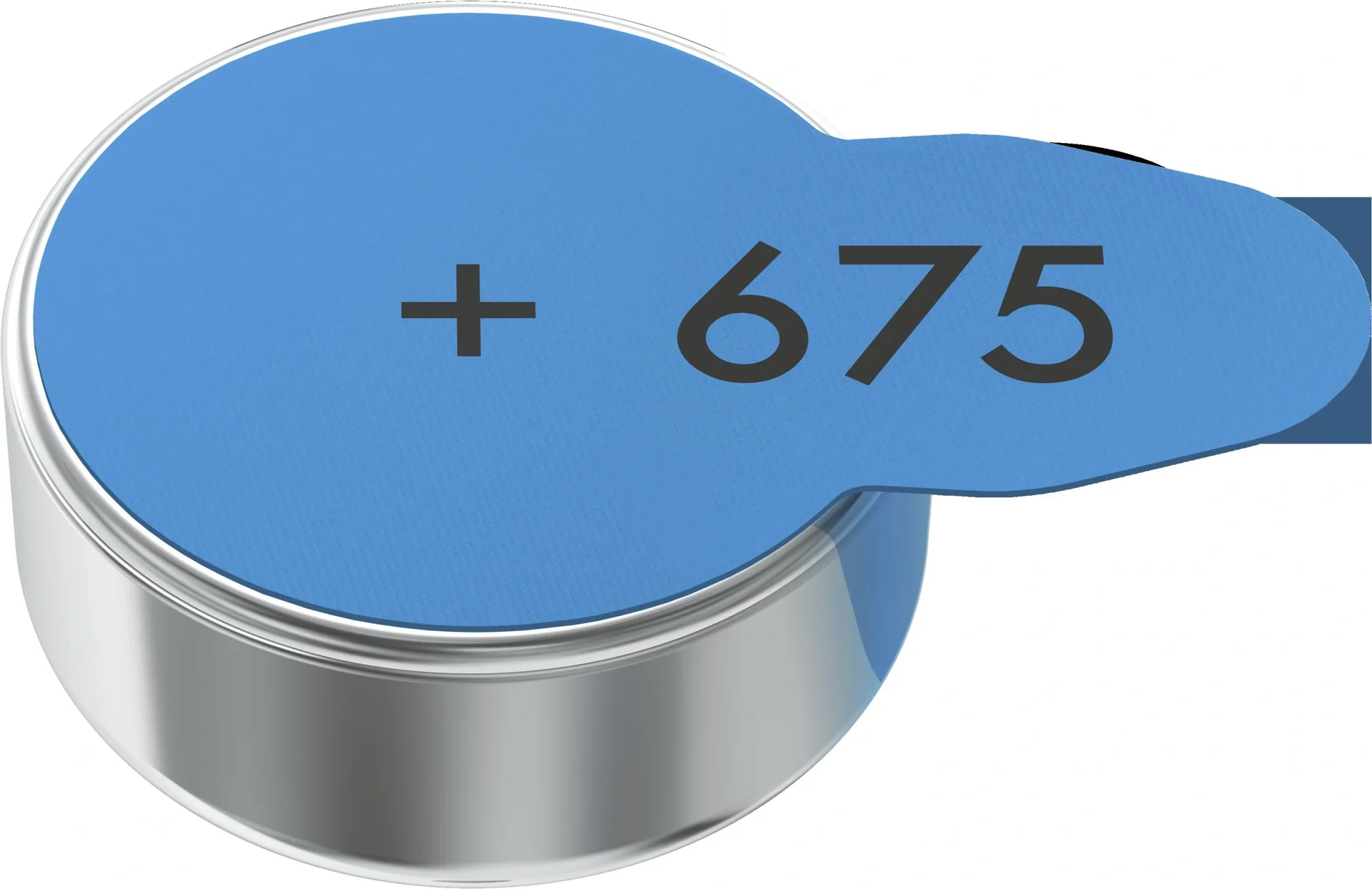 Batterien für Hörgeräte Zink-Luft 675 (PR44), 6er Set - BLAU - 3