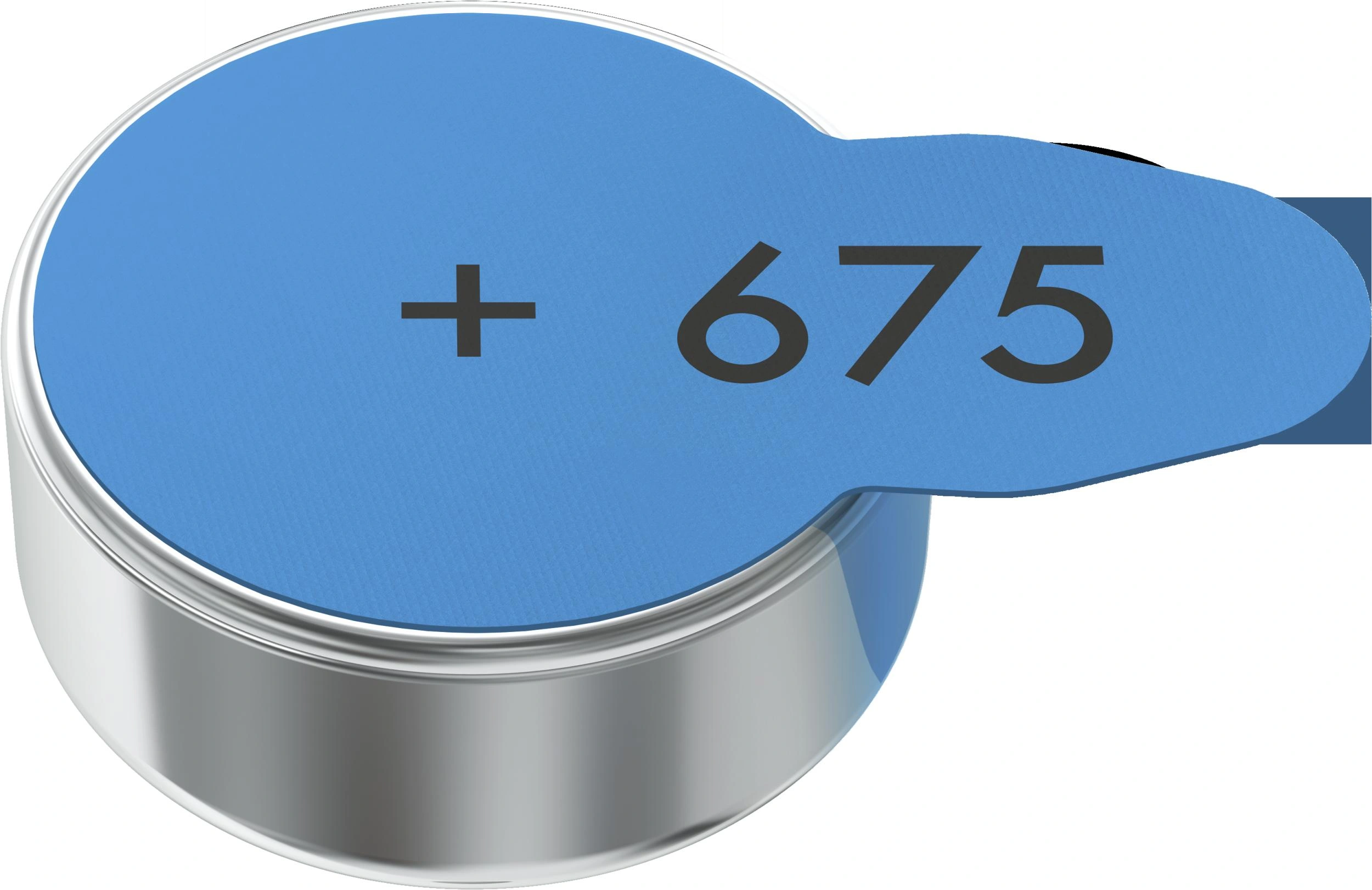 Batterien für Hörgeräte Zink-Luft 675 (PR44), 6er Set - BLAU - 3