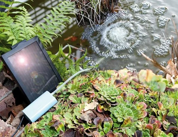 Solar Teichbelüfter, 100 l/Std. - Komplett Set - 2