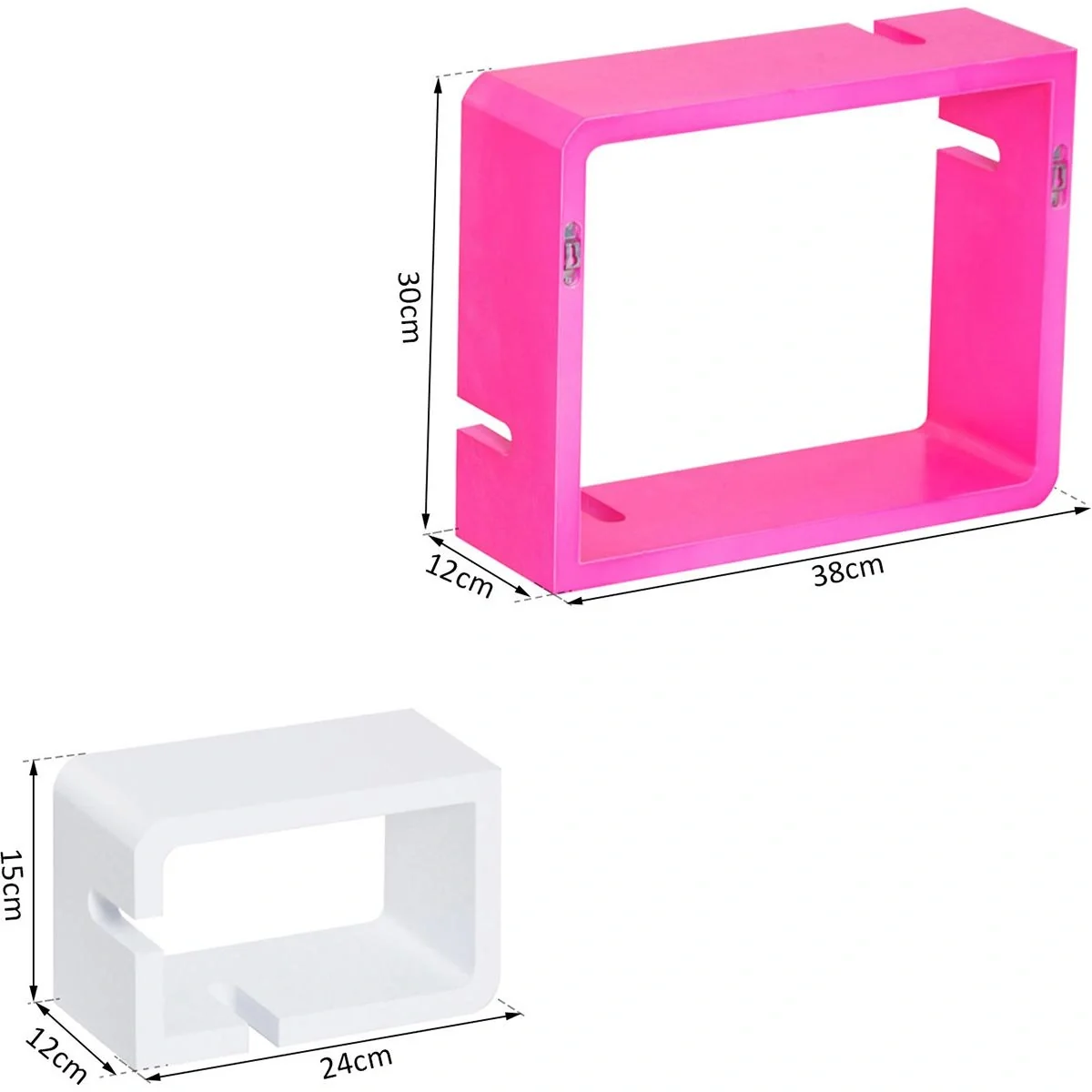 Würfelregal mit 3 Fächer - 3