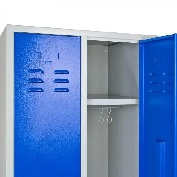 Umkleideschrank Spind RAL 7035 / 5012, 1775 x 890 x 500 mm - 4