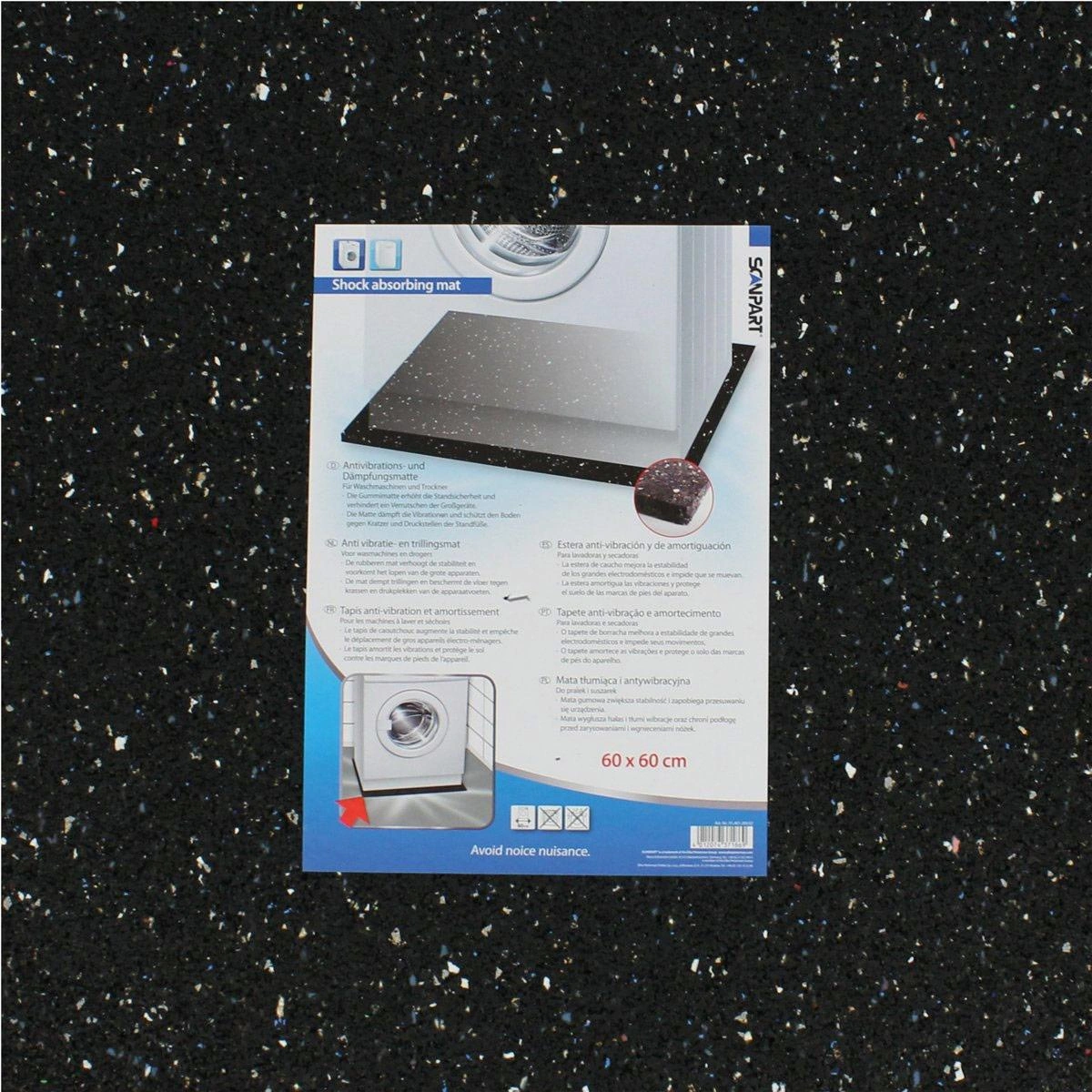 Anti Vibrationsmatten-Waschmaschine 60x60x0.8cm - 1
