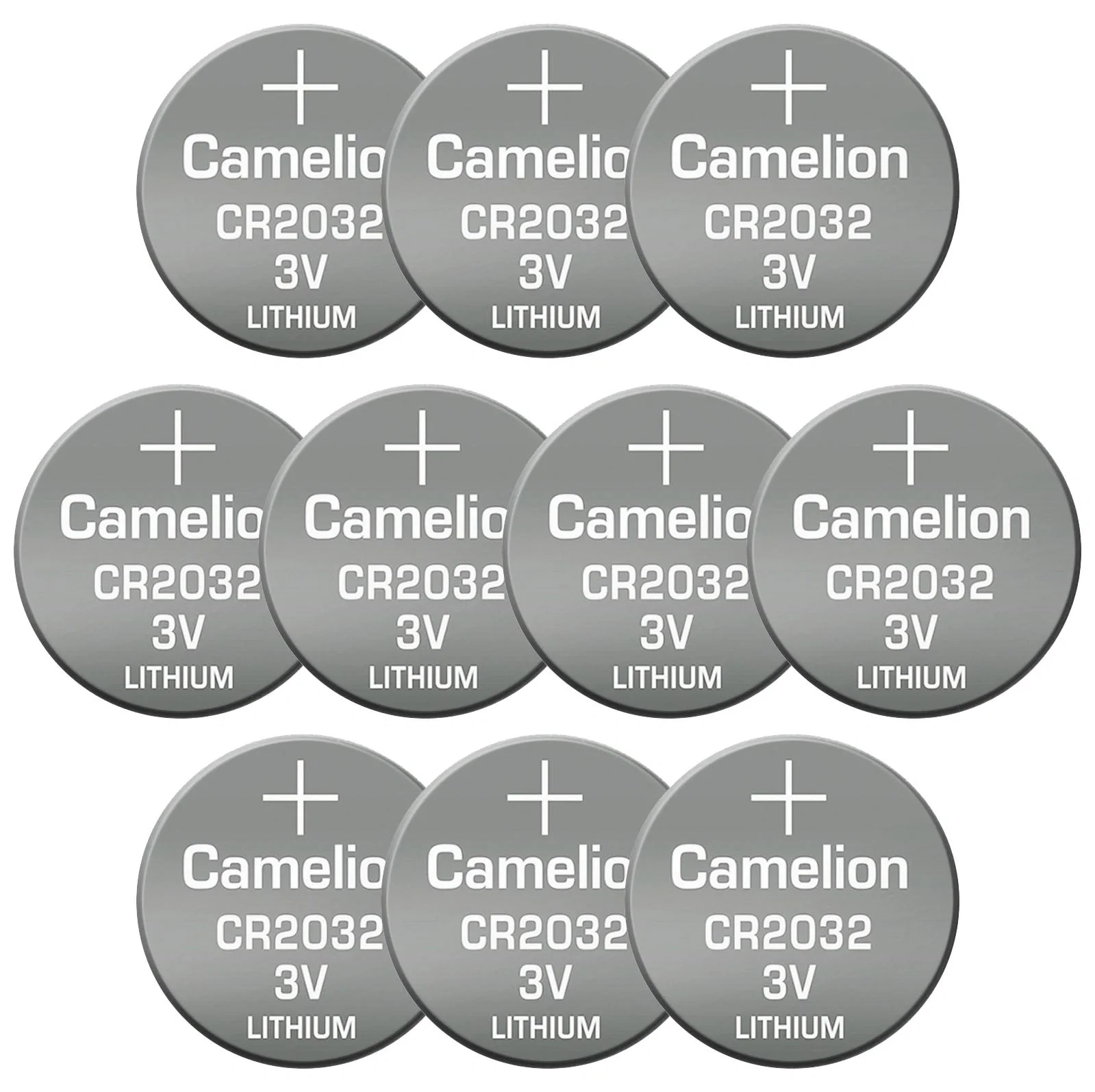 Lithium Knopfzelle CR2032 , 10 Stück - 1