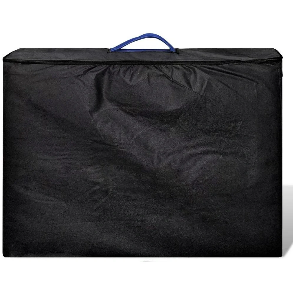 Klappbarer Massagetisch mit 2 Zonen Aluminiumrahmen blau - 6