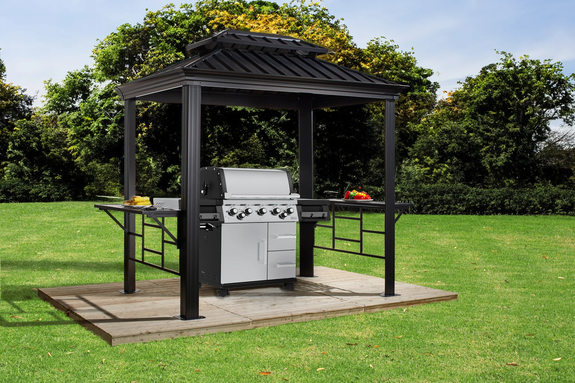 Pavillon Messina BBQ 6x8 - 10