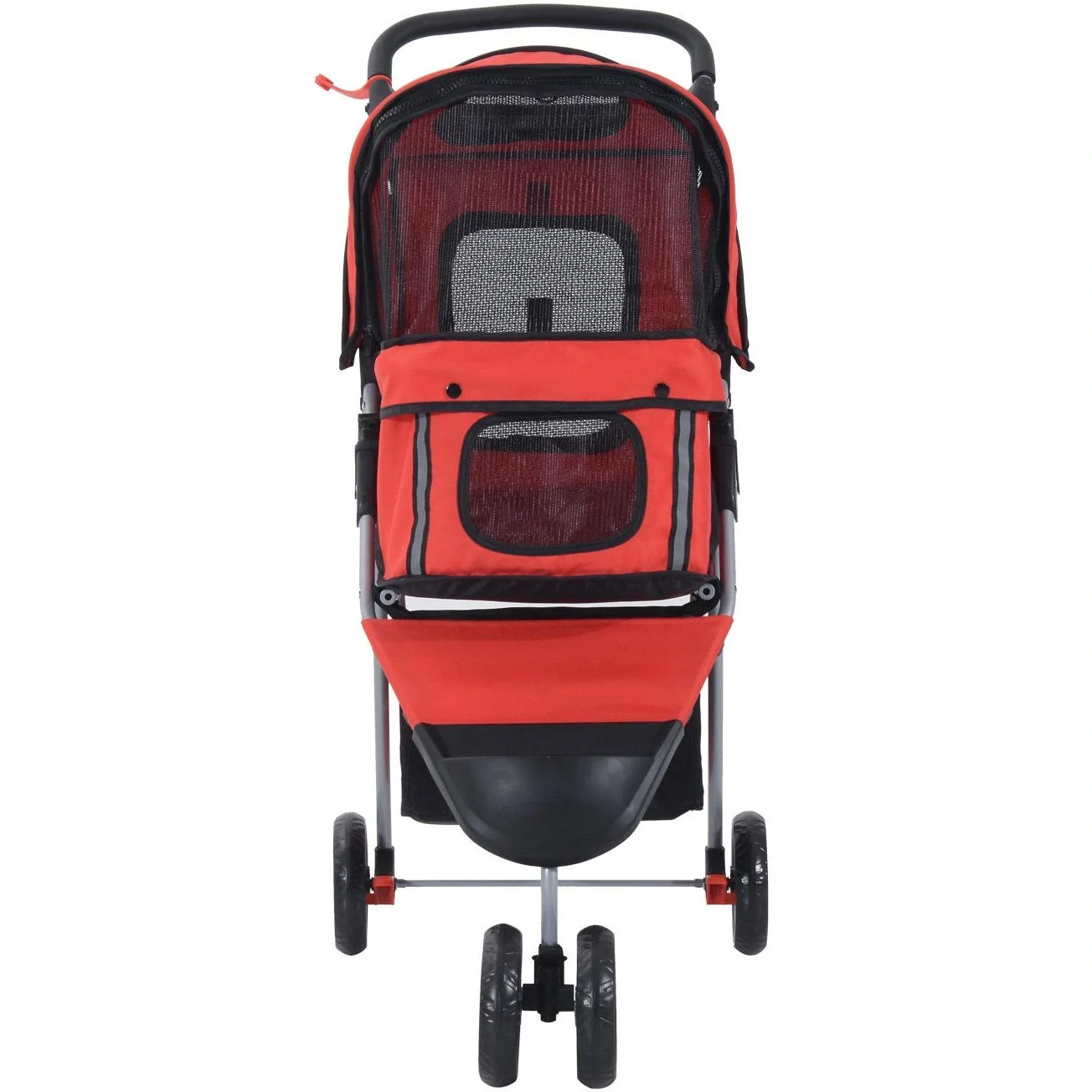 Hundewagen Hunde Stroller Hundebuggy Rot - 3