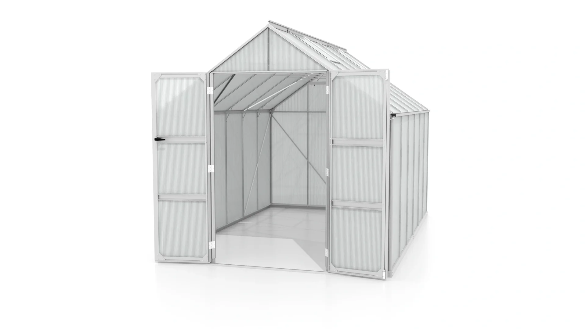 Gewächshaus Domus 9900 HKP 6 mm, Farbe alu - 2