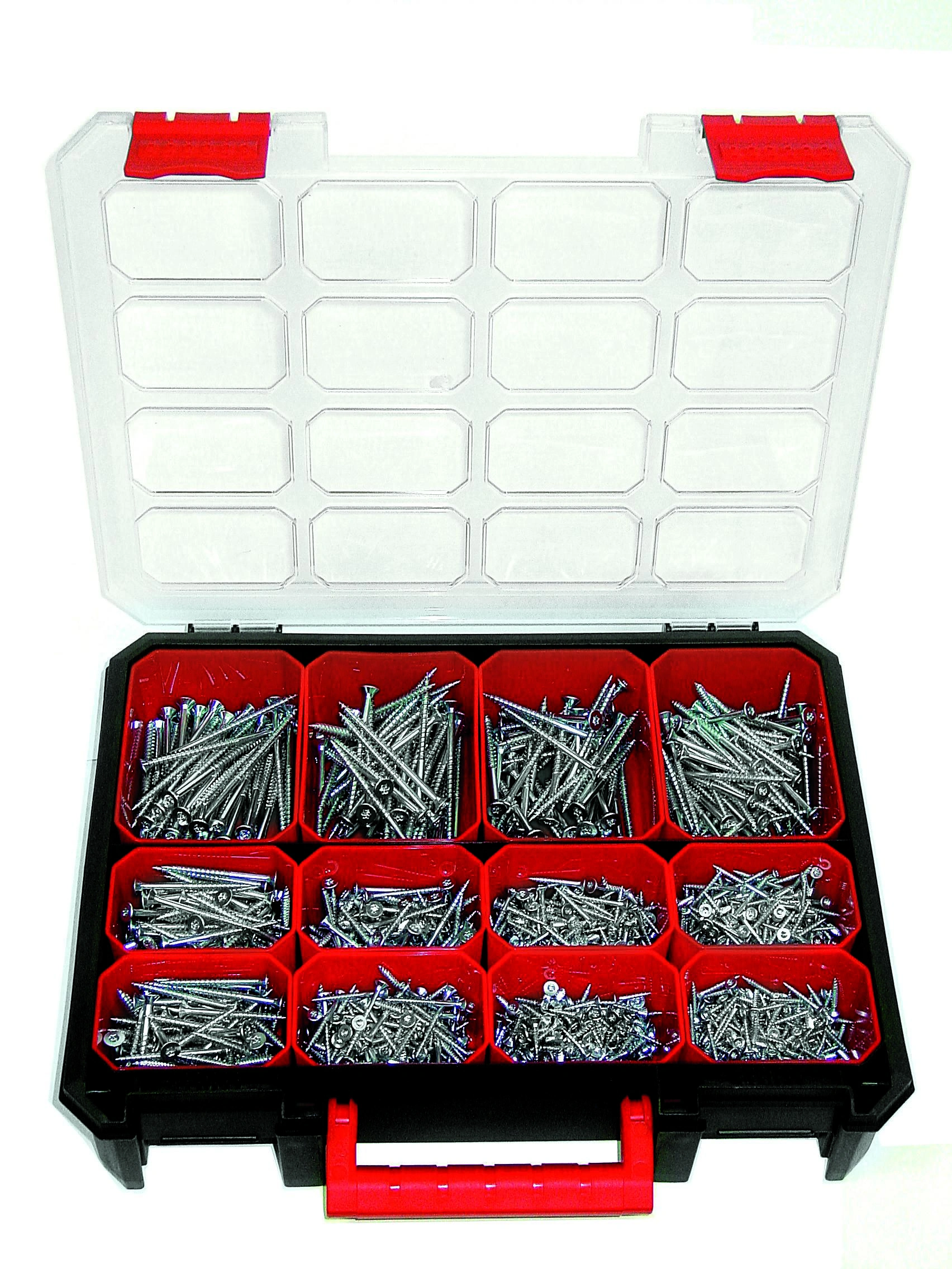 Spanplattenschrauben-Koffer, 1275 Schrauben - 1